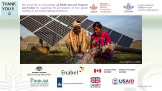 Women in agriculture and climate risks: hotspots for development