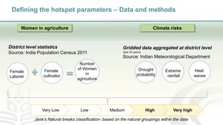 Women in agriculture and climate risks: hotspots for development