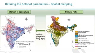 Women in agriculture and climate risks: hotspots for development