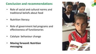 Gender based perceptions of food, dietary behavior and practices in tribal regions of Telangana: a qualitative assessment of vulnerable population
