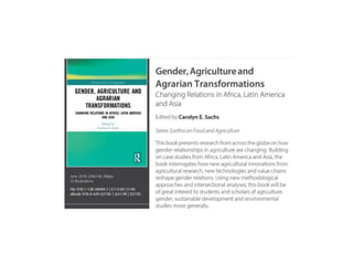 Effective gender training for agricultural researchers: Lessons learned for best practice