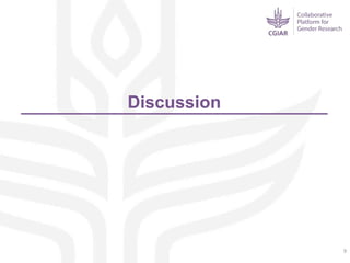 Gender dynamics in seed systems