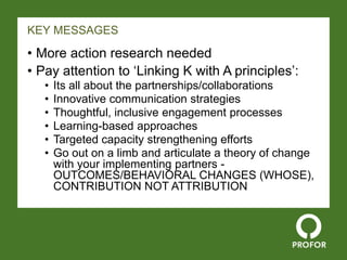 Catalyzing gender-forests action