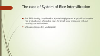 Understanding the adoption of multiple packages of system of rice intensification and its gender implications