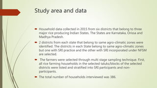 Understanding the adoption of multiple packages of system of rice intensification and its gender implications