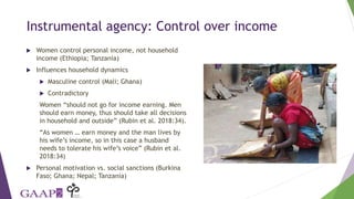 Women's empowerment in agriculture lessons from qualitative research