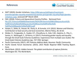 Contesting gender: The translation of gender commitments into action in small-scale fisheries in the Pacific Islands
