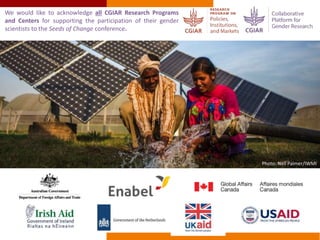 Commercializing OFSP in Mozambique: a gendered perspective