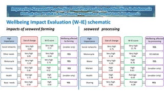 Using wellbeing concept to measure economic and social impacts: A case study of the seaweed processing women's groups in Indonesian villages