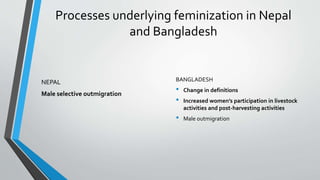 Learning from cross country difference of female work participation in agriculture in the Eastern Gangetic Basin: The macro and micro connections