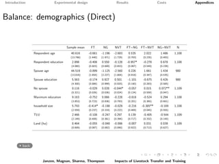 Paying it forward: short-term impacts of a livelihoods program with built-in spillovers