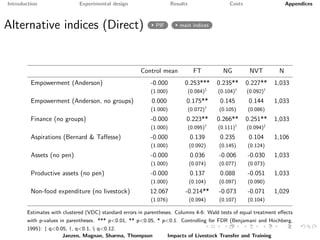 Paying it forward: short-term impacts of a livelihoods program with built-in spillovers