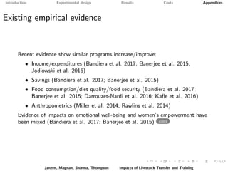 Paying it forward: short-term impacts of a livelihoods program with built-in spillovers