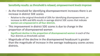 Adapting the women empowerment in agriculture index to specific country context insights and critiques from field work in India
