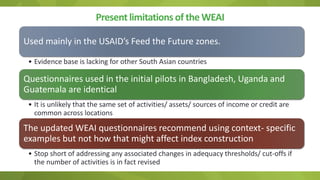 Adapting the women empowerment in agriculture index to specific country context insights and critiques from field work in India