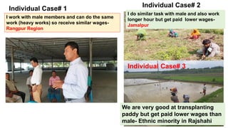 Determinants of gender based wage discrimination of agriculture wage laborer in Bangladesh