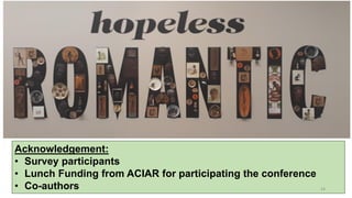 Determinants of gender based wage discrimination of agriculture wage laborer in Bangladesh