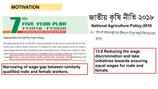 Determinants of gender based wage discrimination of agriculture wage laborer in Bangladesh
