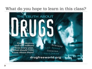 What do you hope to learn in this class?
 