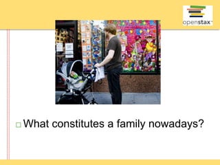  What constitutes a family nowadays?
 