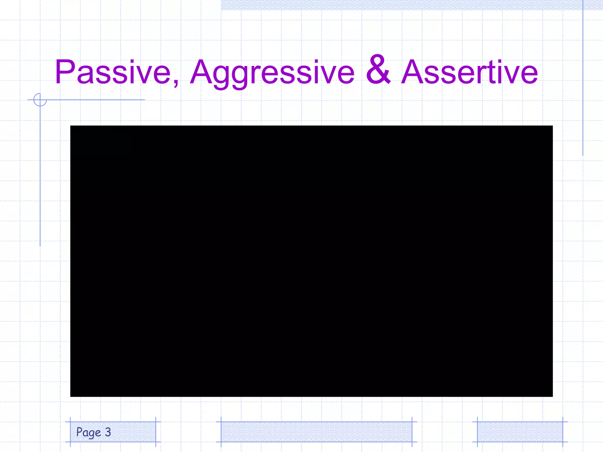 Passive, Aggressive & Assertive
Page 3