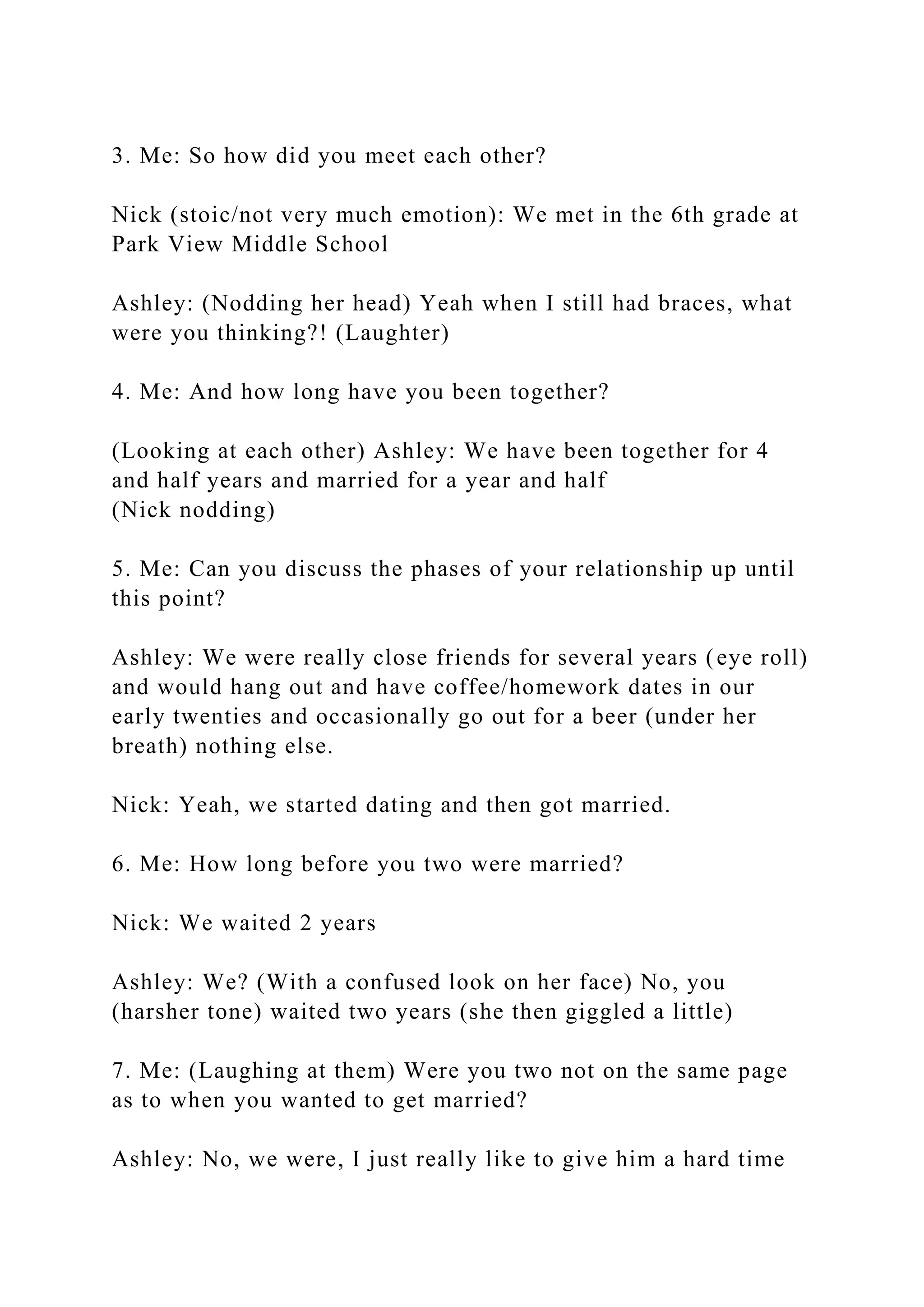 SOC 323 – Interview Questionnaire for Couples and FamiliesIn.docx