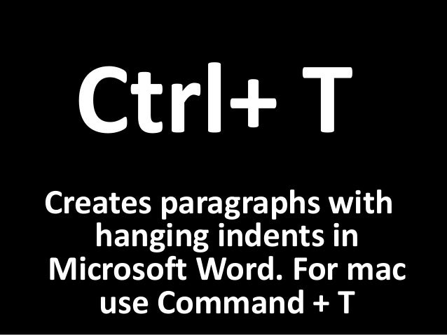 Make Several Hanging Indents In Word For Mac