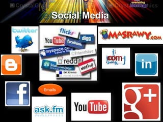 Social Media
•j
Emails
 