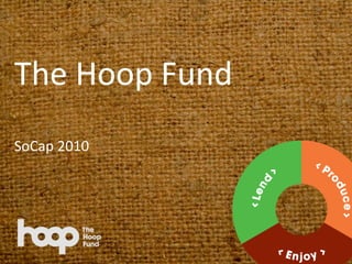 The Hoop Fund
SoCap 2010
 