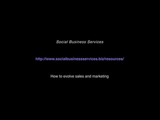 Copyrighted
 material




                              Social Business Services



              http://www.socialbusines...