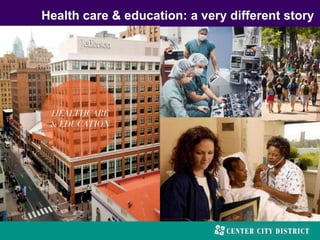 Health care & education: a very different story
 