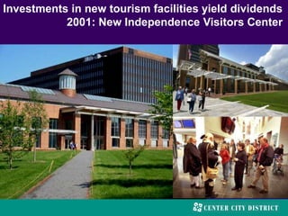 Investments in new tourism facilities yield dividends
2001: New Independence Visitors Center
 