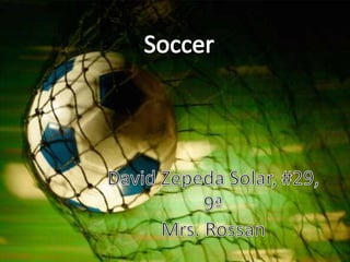 Soccer David Zepeda Solar, #29, 9ª Mrs. Rossan 