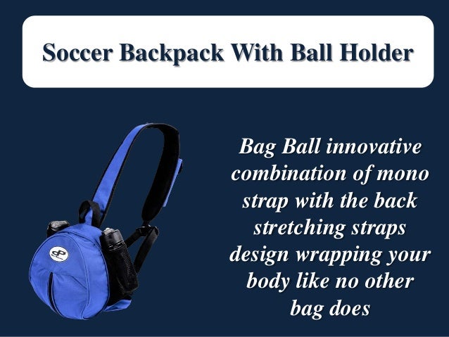 soccer bag with ball holder