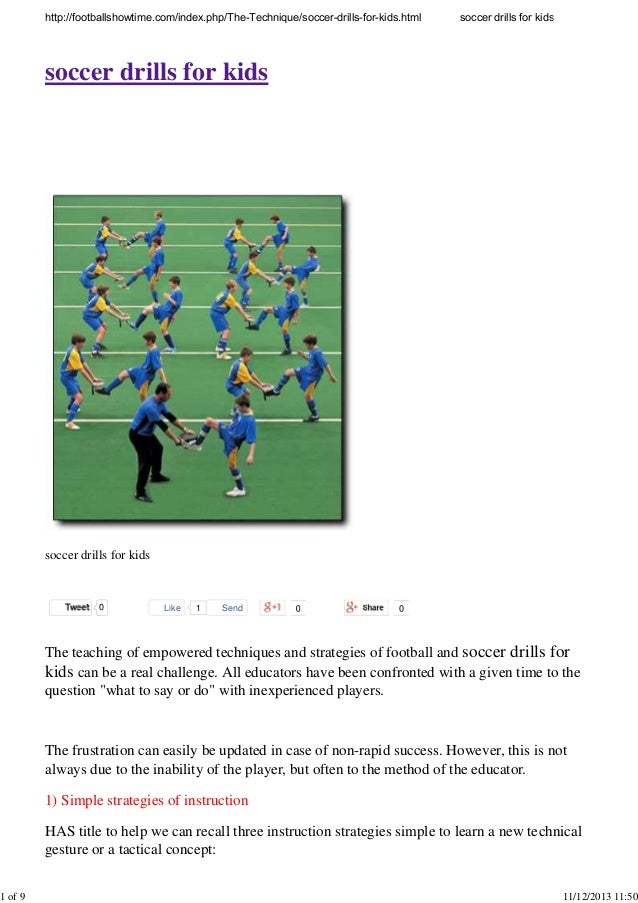 Soccer drills for kids