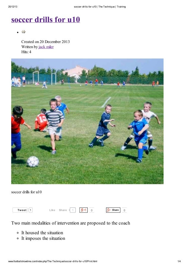 Soccer drills for u10