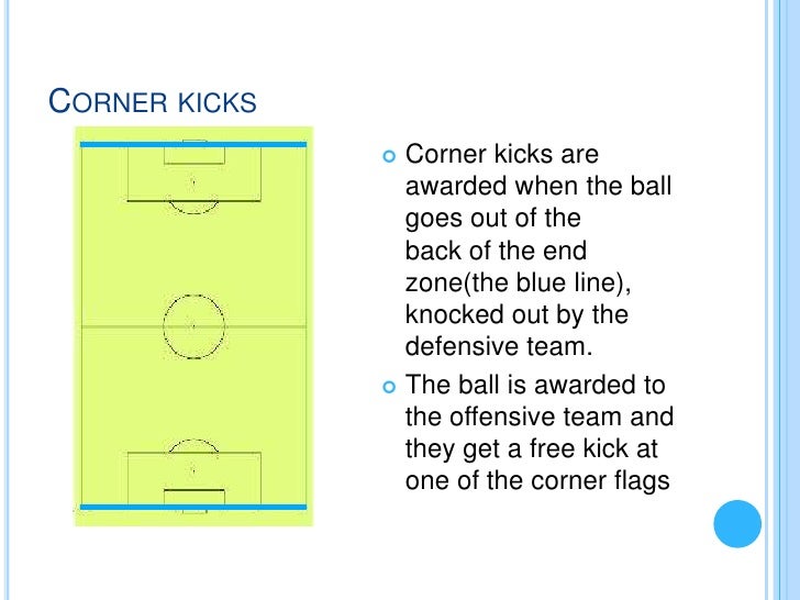 Soccer how to kick a corner kick