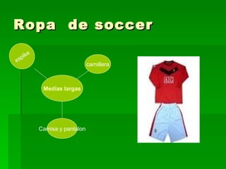 Ropa  de soccer Medias largas espike carnillera Camisa y pantalon 