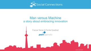 Toronto, June 6-7 2016
Man versus Machine
a story about embracing innovation
Francie Tanner & Femke Goedhart
 