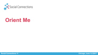 Social Connections 11 Chicago, June 1-2 2017
Orient Me
 