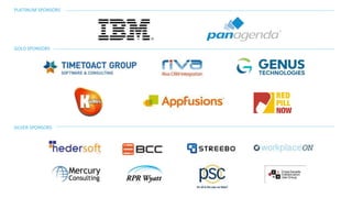 PLATINUM SPONSORS
GOLD SPONSORS
SILVER SPONSORS
 