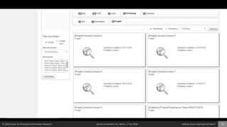 © 2018 Center for Enterprise Information Research Social Connections 14 | Berlin, 17.10. 2018 Söhnke Grams and Petra Schubert 32
 