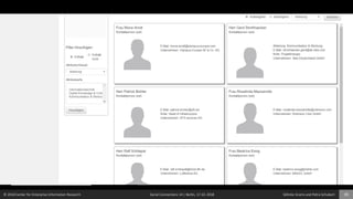 © 2018 Center for Enterprise Information Research Social Connections 14 | Berlin, 17.10. 2018 Söhnke Grams and Petra Schubert 35
 