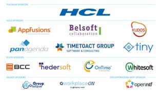 PLATINUM SPONSORS
GOLD SPONSORS
BRONZE SPONSORS
SILVER SPONSORS
SPEEDSPONSORING BEER SPONSOR
 