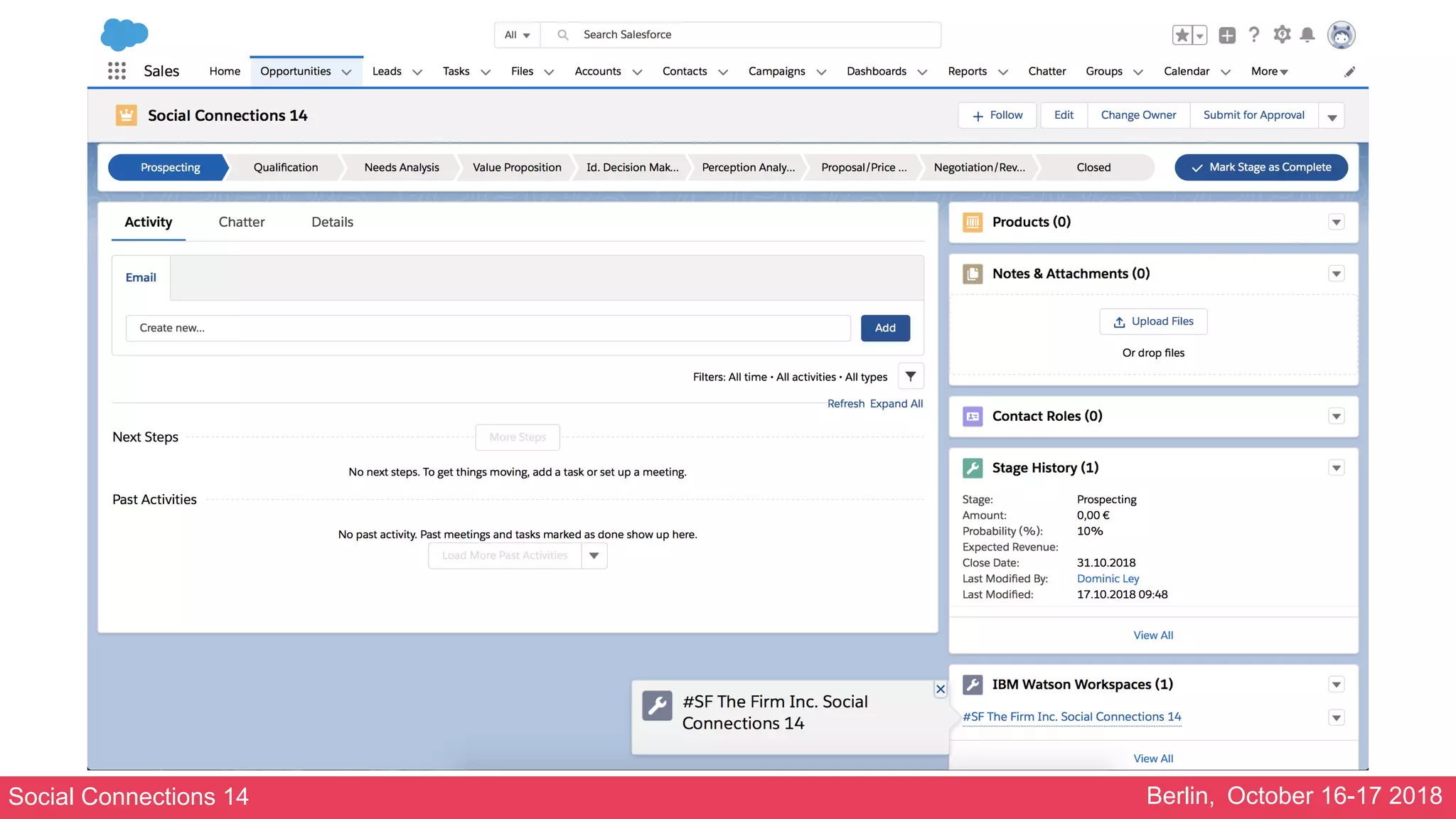 Social Connections 14 Berlin, October 16-17 2018
 