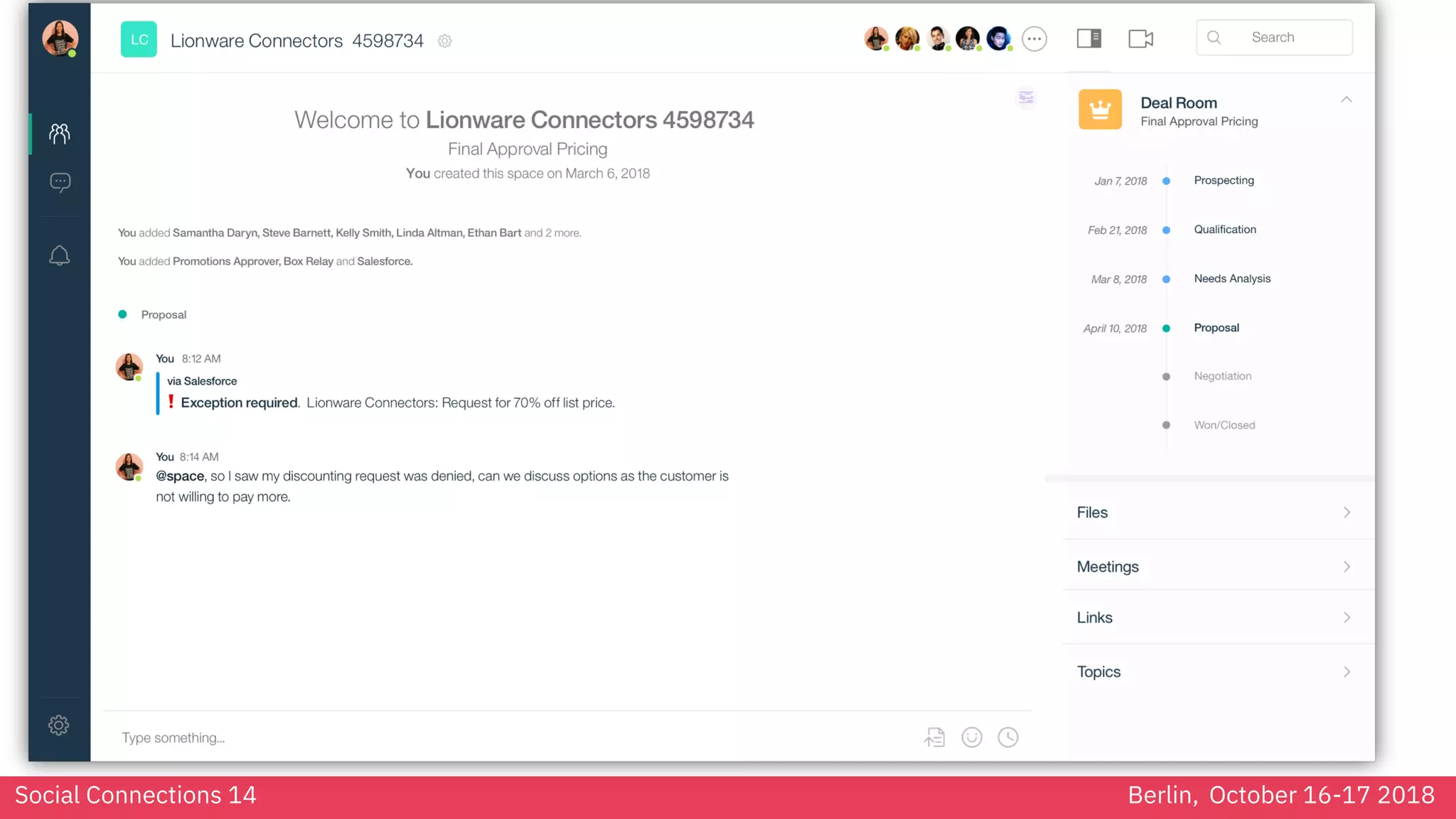 Social Connections 14 Berlin, October 16-17 2018
 