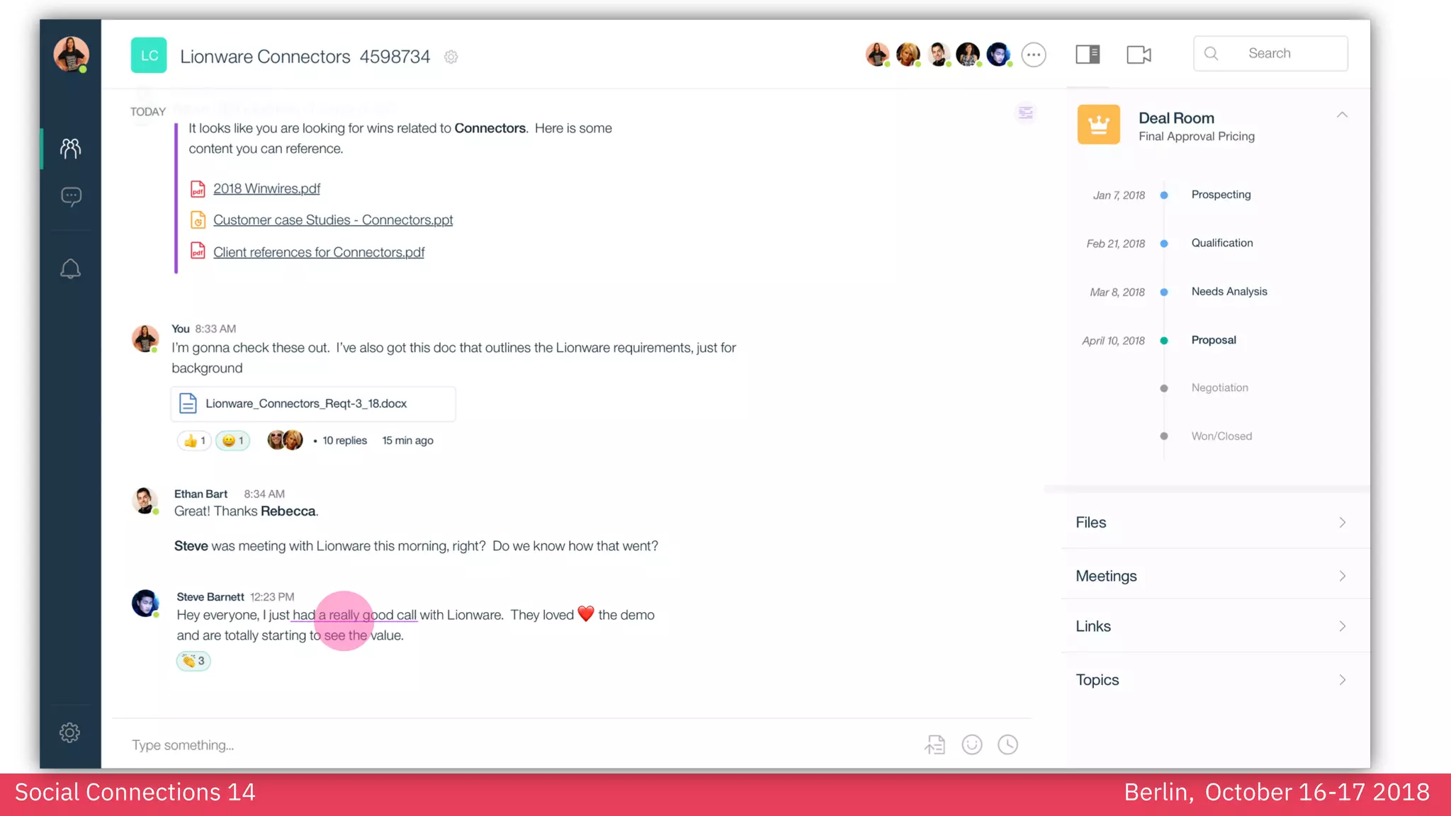 Social Connections 14 Berlin, October 16-17 2018
 