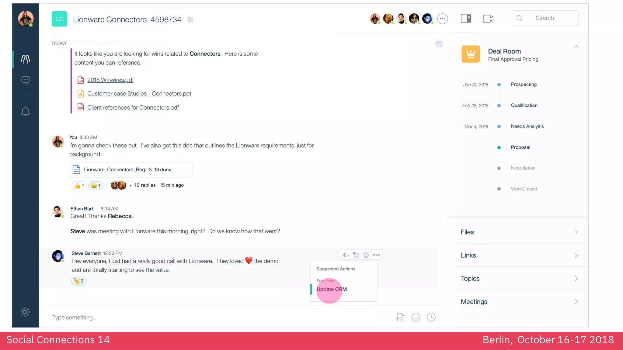 Social Connections 14 Berlin, October 16-17 2018
 