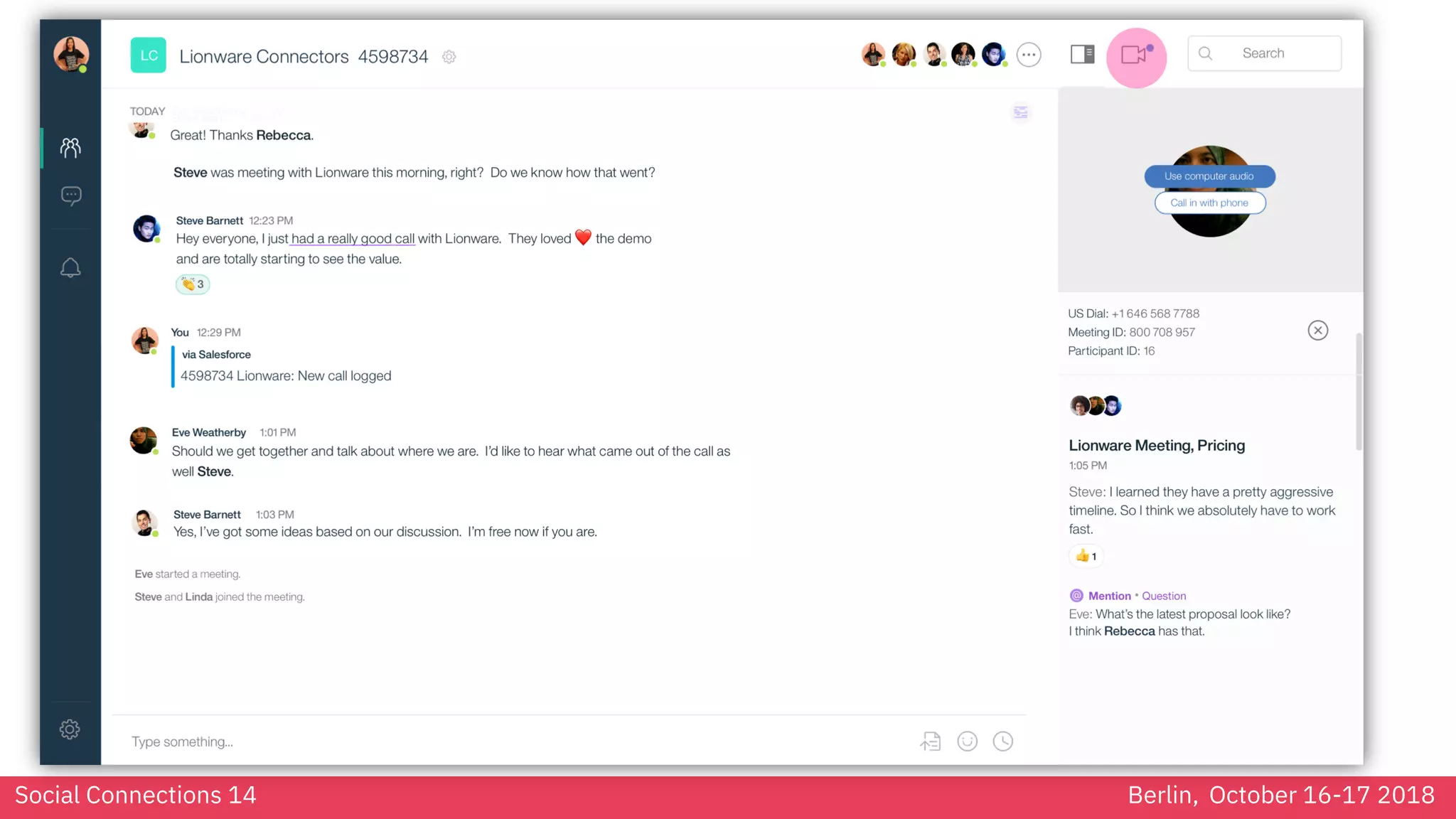 Social Connections 14 Berlin, October 16-17 2018
 