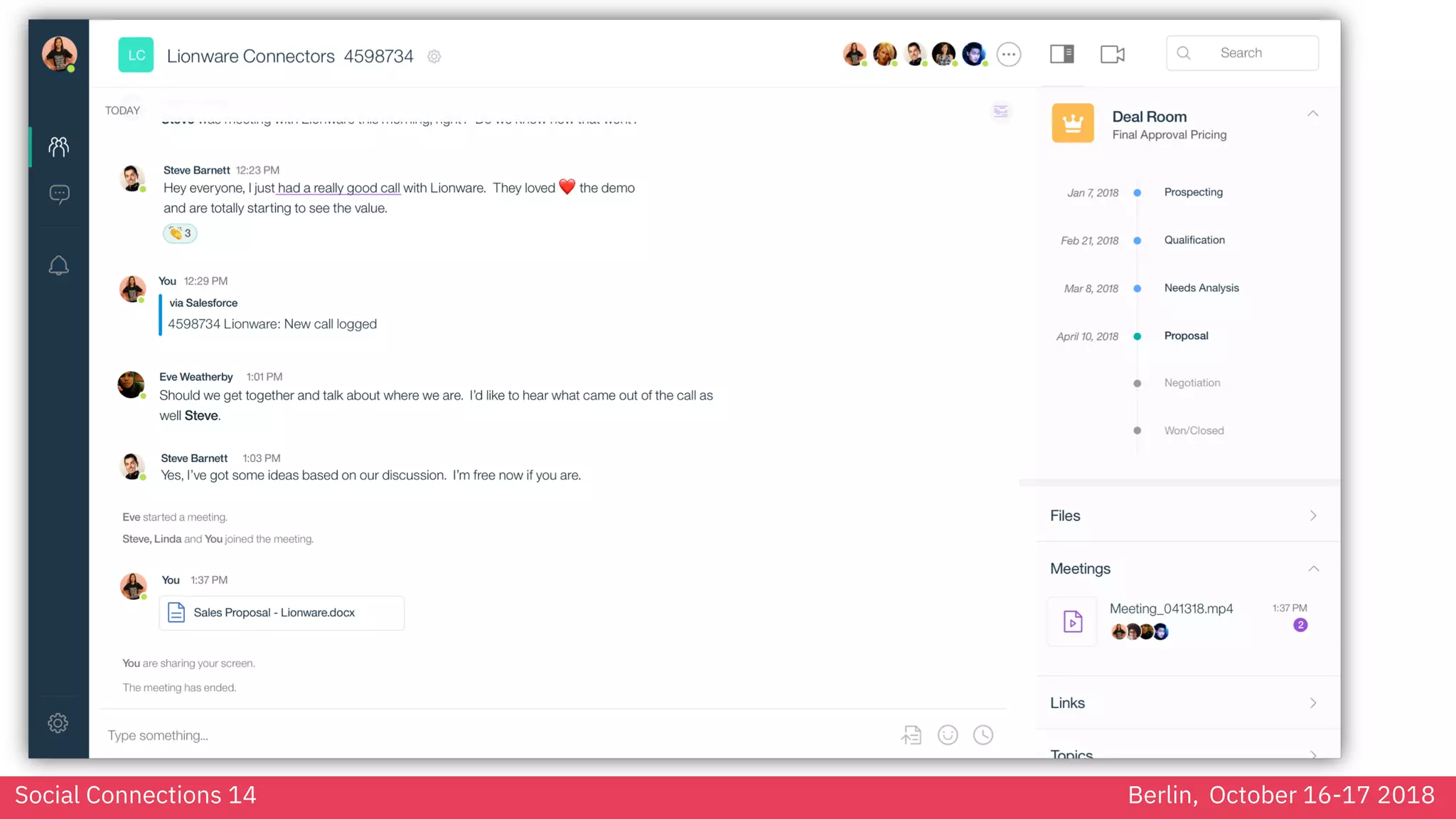 Social Connections 14 Berlin, October 16-17 2018
 
